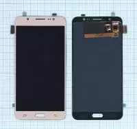 Дисплей для Samsung Galaxy J7 (2016) SM-J710F (TFT) золотистый