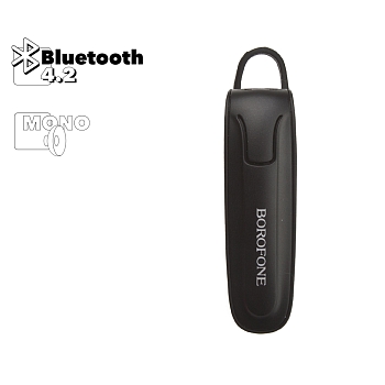 Bluetooth гарнитура Borofone BC21 Encourage Sound Business Wireless Headset моно, черная