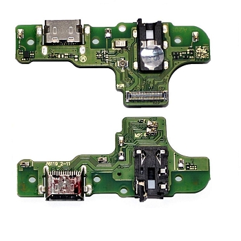 Разъем зарядки для телефона Samsung A207F Galaxy A20s Ver.M14 с разъемом гарнитуры и микрофоном (100% components)