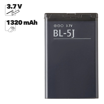 Аккумулятор (батарея) BL-5J для телефона Nokia 5800, 1320мАч